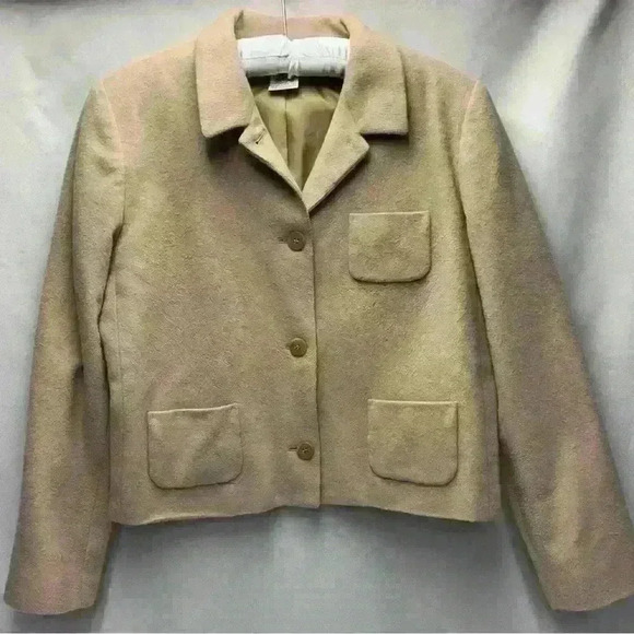 Harve Bernard Sport Women’s Size 10 Wool Blend Jacket Color Camel - Picture 1 of 5
